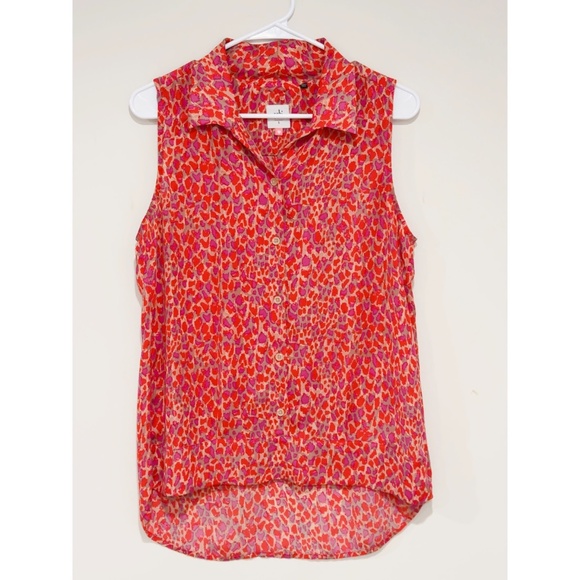 CAbi 3270 Multicolor Heartbreaker Hi/Low Hem Sleeveless Top Size S - Picture 6 of 8